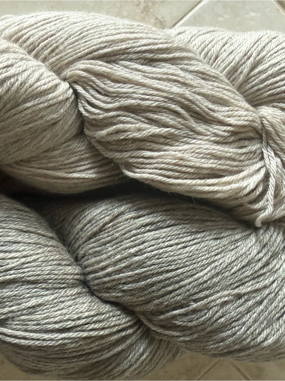 Cloudborn Fibers Merino Superwash Sock Twist Yarn - Shaela Heather/Taupe Heather